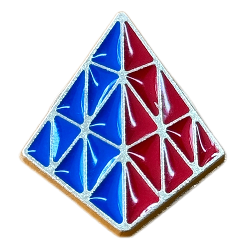 5f1954be-dbd6-4137-a314-bb7aee50d9e4_t500 Magnetic Brooch Badge - Pyraminx (Энгэрийн тэмдэг) - Image 1