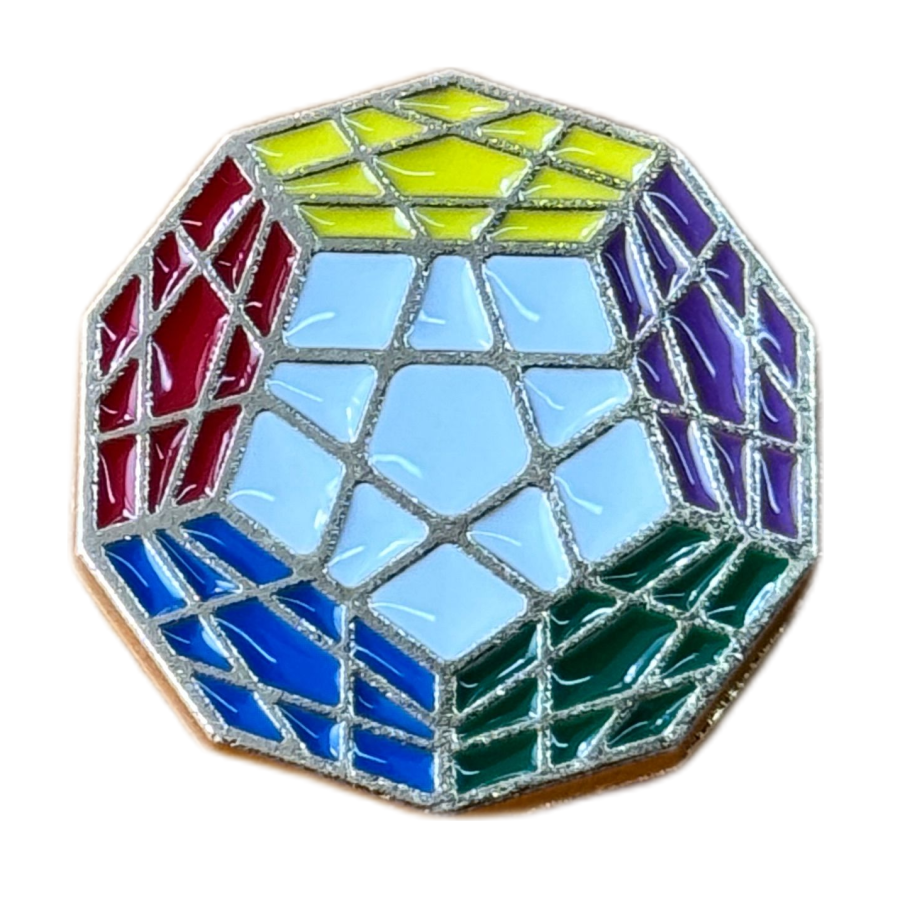 megaminx-magnetic-pin Magnetic Brooch Badge - Megaminx (Энгэрийн тэмдэг) - Image 1